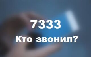 7333 — что это за номер телефона?